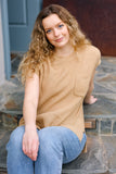 Best In Bold Taupe Dolman Ribbed Knit Sweater Top