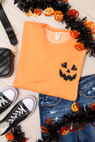 PREORDER: Embroidered Pumpkin Jack Applique Sweatshirt