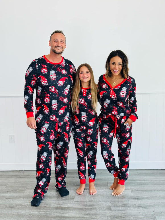 PREORDER: Matching Family Christmas Pajamas in Gnome