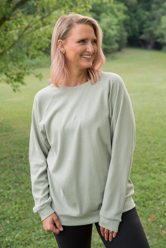 TUES Make it Right Pullover in Sage