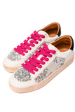 Another Round Sneakers in Silver Sequins