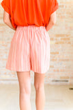 Go With It High Rise Striped Shorts