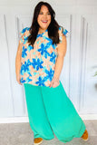 Just Dreaming Emerald Smocked Waist Palazzo Pants