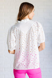 I'll Let You Know Eyelet Lace Blouse