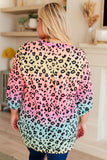 Lizzy Top in Rainbow Leopard