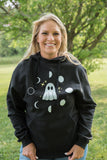 Phases of the Moon Graphic Hoodie