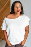 Pilates Princess Off Shoulder Top in Off White