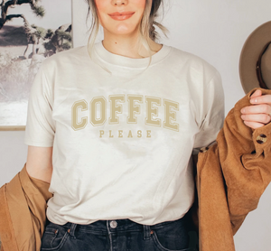 (PUFF INK) COFFEE PLEASE Tshirt