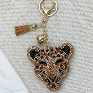 Glitzy Tiger Key Chain