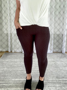 Take It Easy Tik-Tok Pocket Leggings in Black