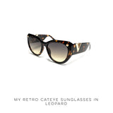 My Retro Cat Eye Sunglasses in Leopard
