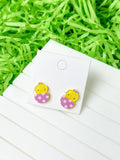 PREORDER: Acrylic Easter Chick Stud Earrings in Two Colors