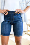 Cassidy Denim Biker Shorts