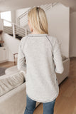 Cream Comfort Top In Heather Gray