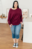 Drive Downtown Dolman Sleeve Top in Wine