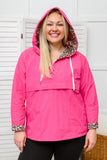 Get Going Leopard Windbreaker in Pink