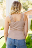 I Can Love You Better Lace Tank in Taupe