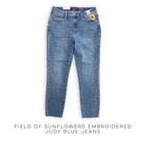 Field of Sunflowers Embroidered Judy Blue Jeans