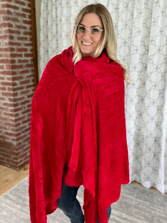 Ultra Comfy Blanket in Red