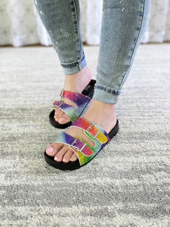 Make It So Sandals in Rainbow