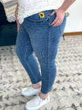 Field of Sunflowers Embroidered Judy Blue Jeans