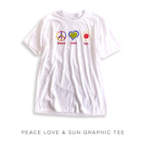 Peace Love & Sun Graphic Tee