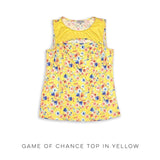 Game of Chance Top in Yellow