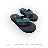 Let it Shine Platform Flip Flops