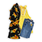 Field of Sunflowers Embroidered Judy Blue Jeans