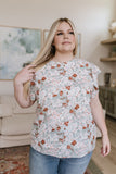 I've Got a Feeling Floral Flutter Sleeve Top