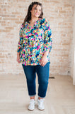 Little Lovely Blouse in Neon Floral