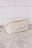 New Dawn Large Capacity Cosmetic Bag in White