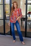 Not So Silly Keyhole Neckline Blouse