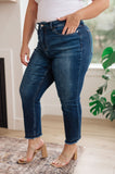 Phillipa High Rise Release Hem Slim Jeans