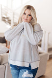 So Compelling Contrast Detail Pullover