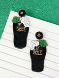 PREORDER: St. Paddy’s Beer Beaded Dangle Earrings