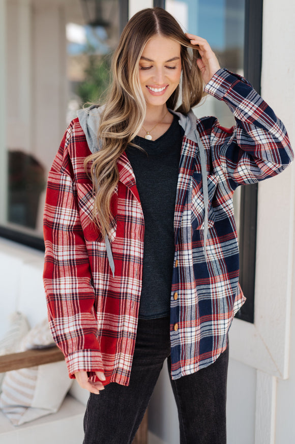 Thinking Out Loud Hooded Flannel