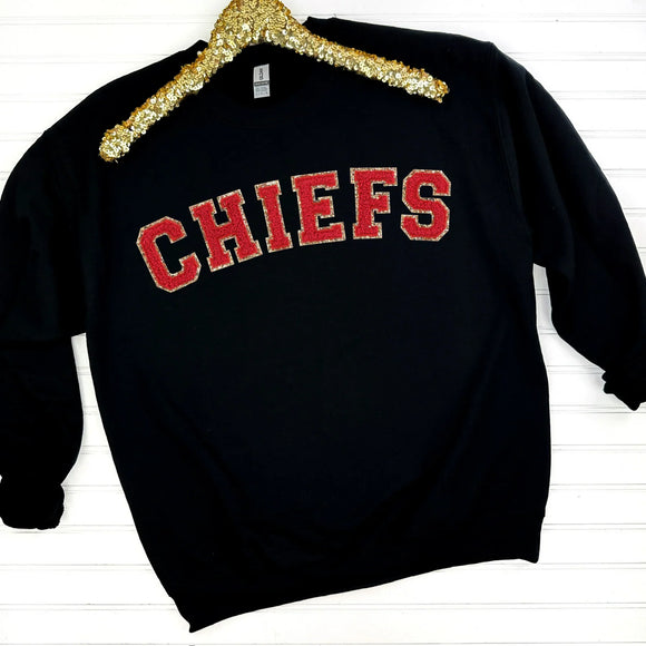 PREORDER: Patch Sweatshirt in Black/Red