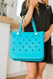 Waterproof Tote Bag in Turquoise