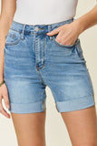 Judy Blue Full Size Tummy Control High Waist Denim Shorts