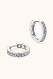 Moissanite 925 Sterling Silver Huggie Earrings