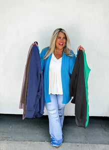 PREORDER: Reese Ribbed Cardigan in Seven Colors